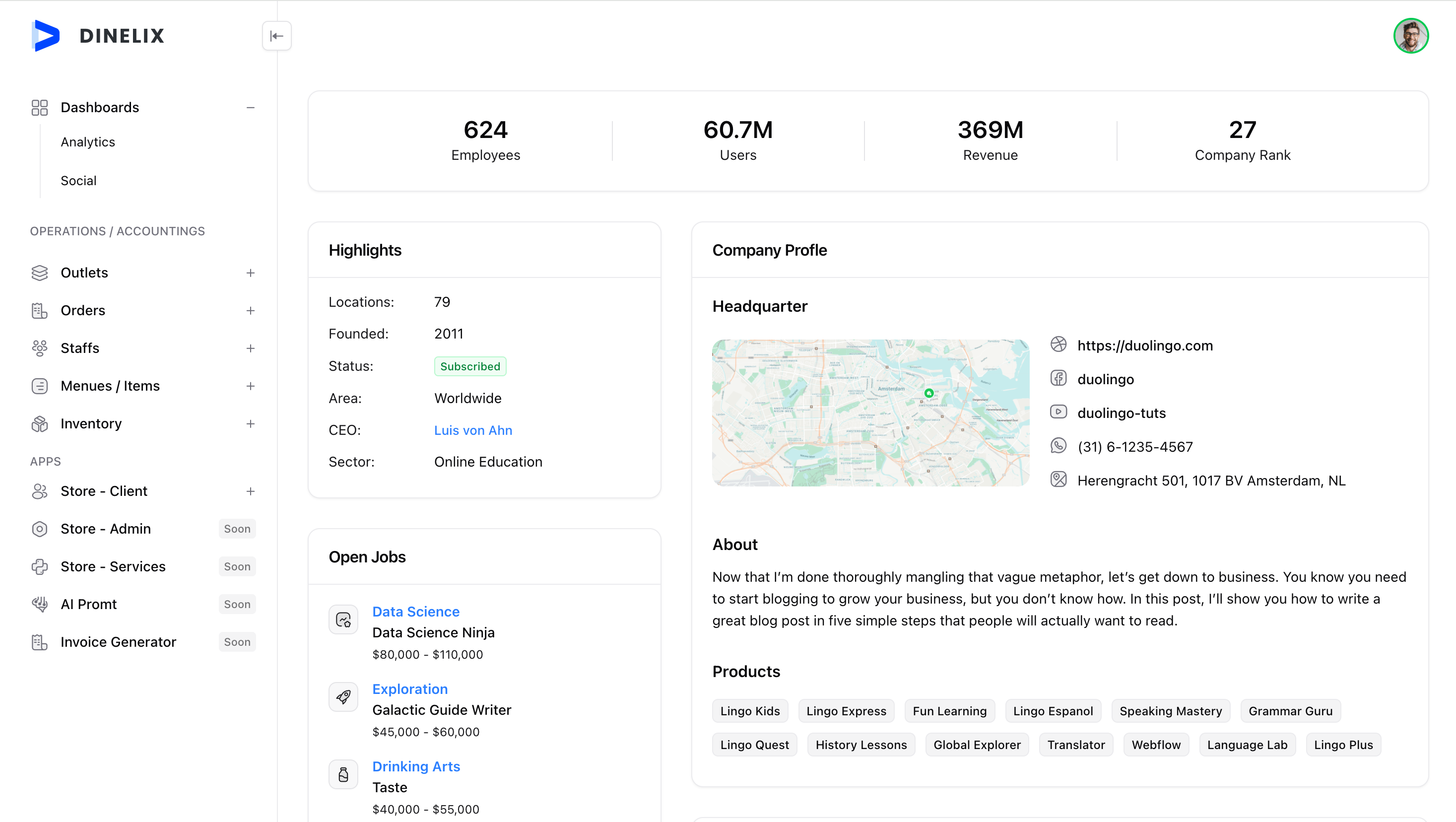 Connect Your Data visualization